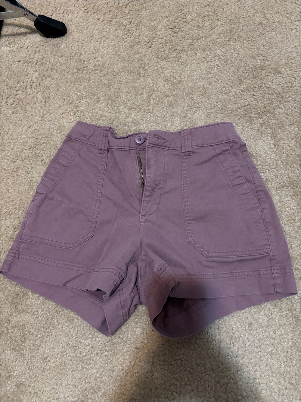 High-Rise Lavender Women’s Utility Shorts